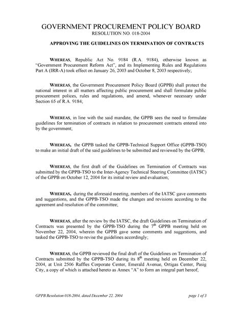 gppb resolution no. 018-2004|RESOLUTION NOS. 04.
